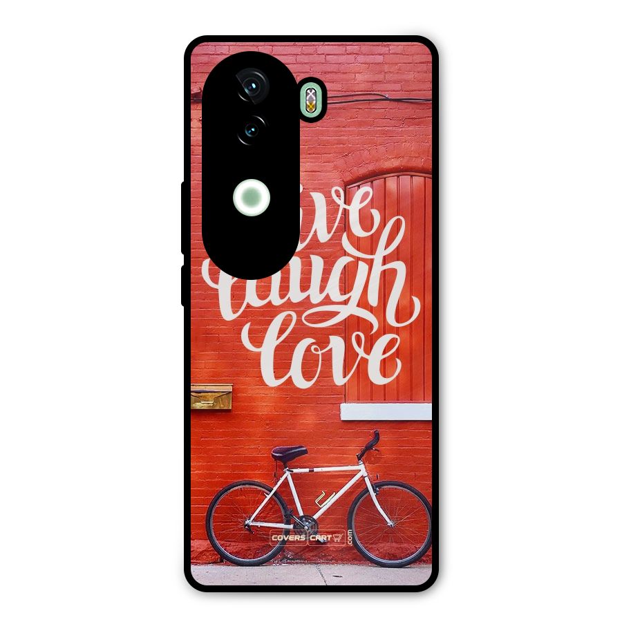 Live Laugh Love Metal Back Case for iQOO Z9s