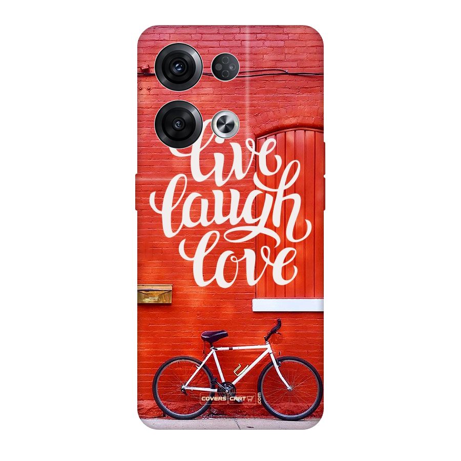 Live Laugh Love Original Polycarbonate Back Case for Oppo Reno8 Pro 5G