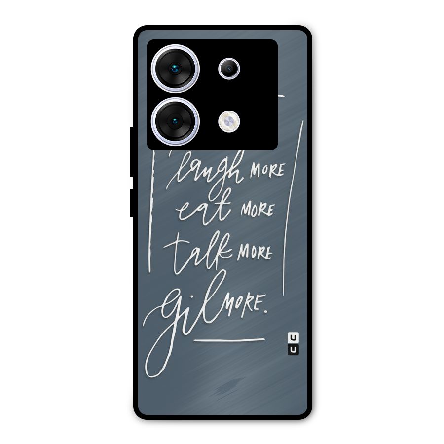 Live Laugh More Metal Back Case for Infinix Zero 30 5G