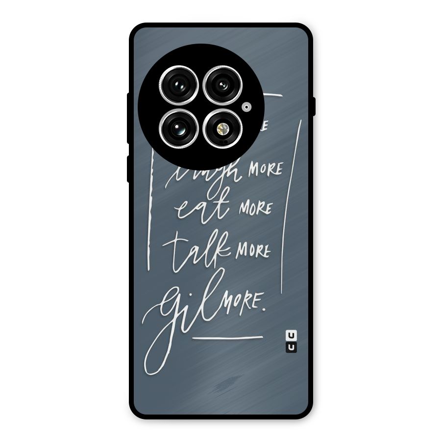 Live Laugh More Metal Back Case for OnePlus 13