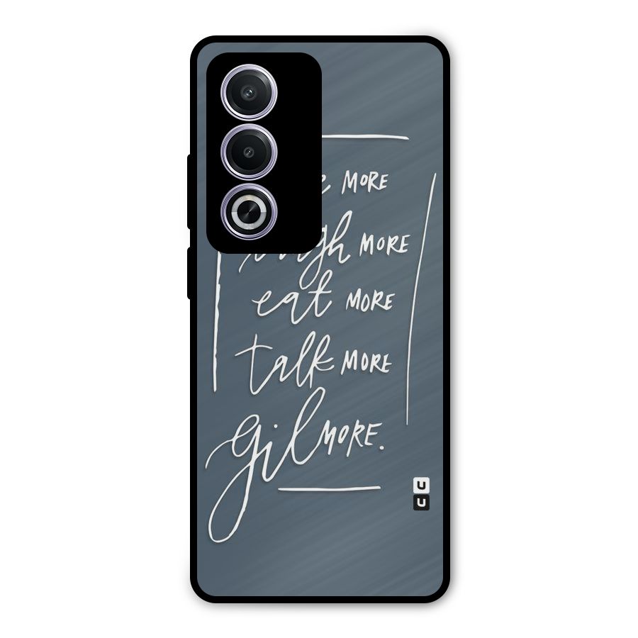 Live Laugh More Metal Back Case for Oppo A3 Pro