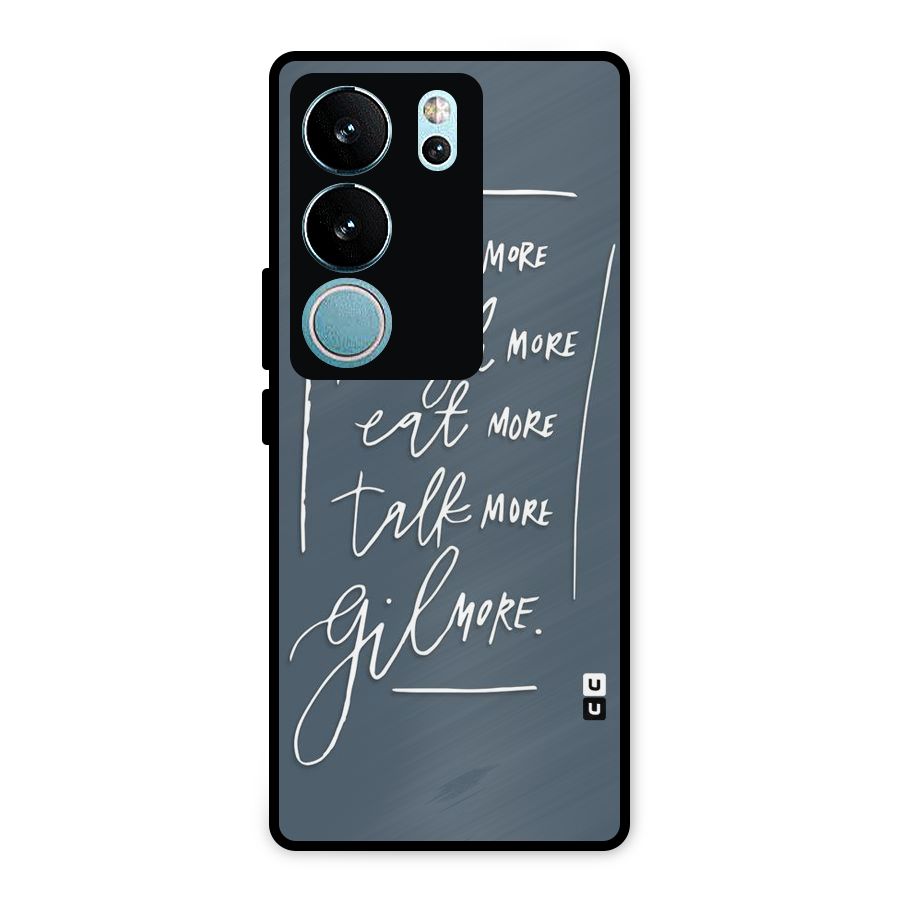 Live Laugh More Metal Back Case for Vivo V29