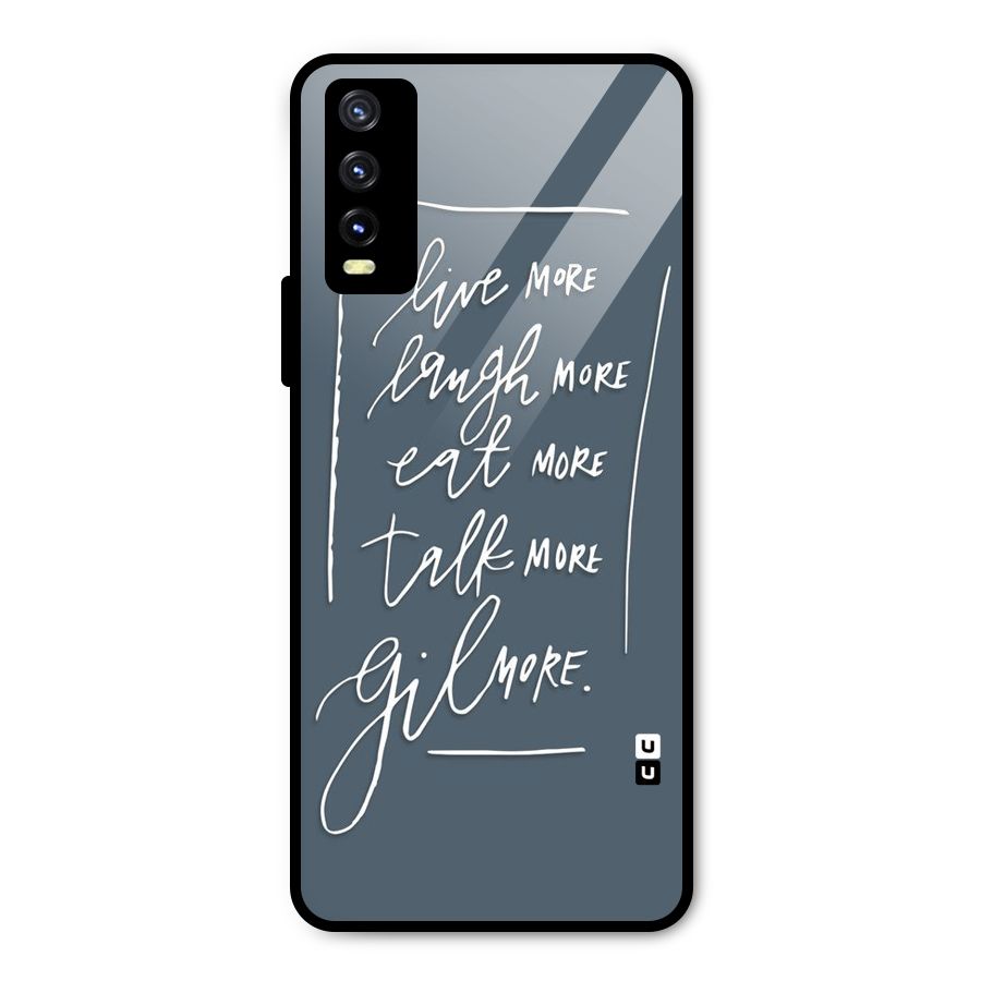 Live Laugh More Metal Back Case for Vivo Y20
