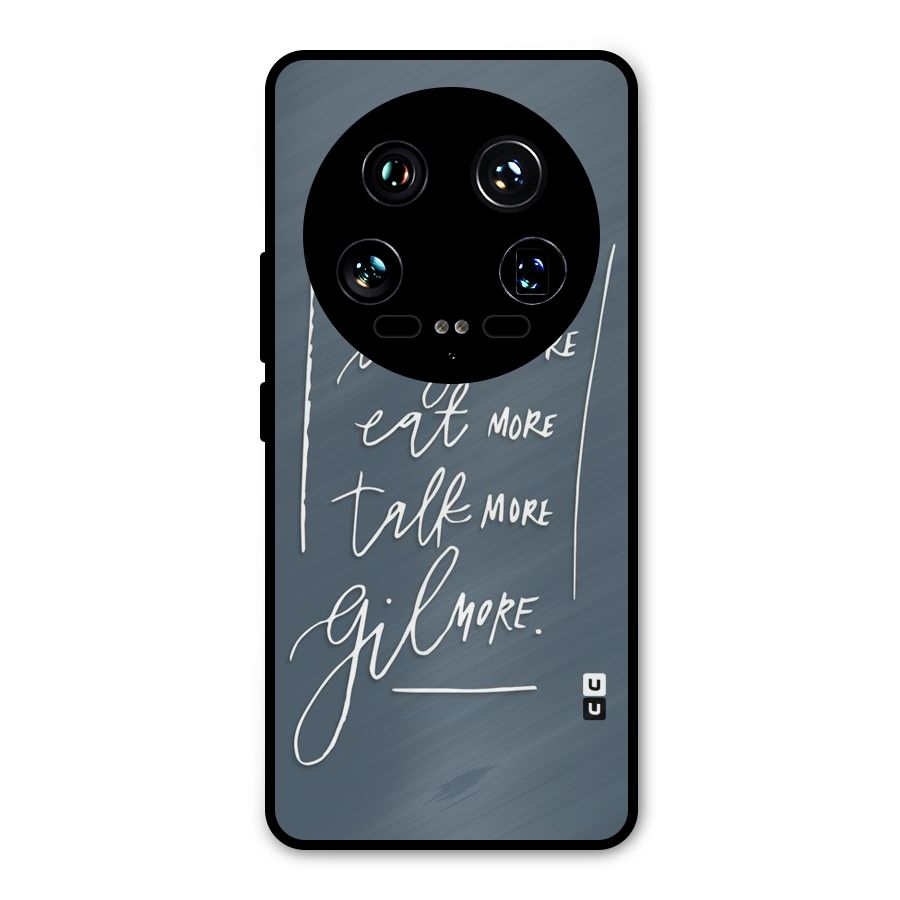 Live Laugh More Metal Back Case for Xiaomi 14 Ultra