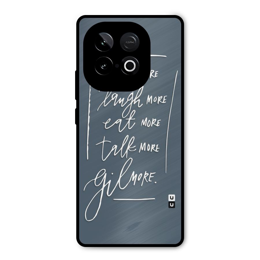 Live Laugh More Metal Back Case for iQOO Neo 10