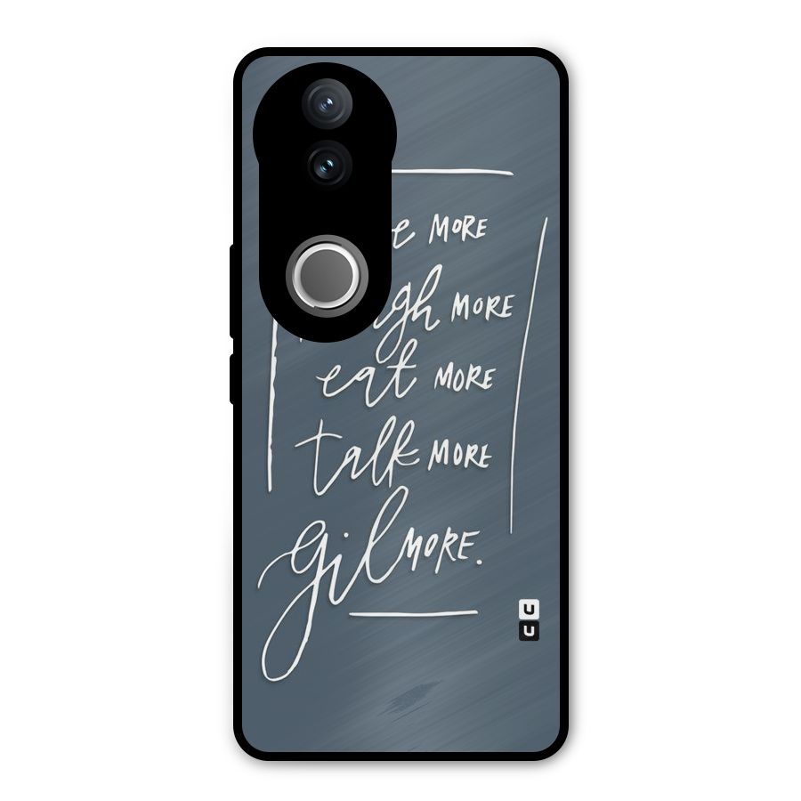 Live Laugh More Metal Back Case for iQOO Z10R