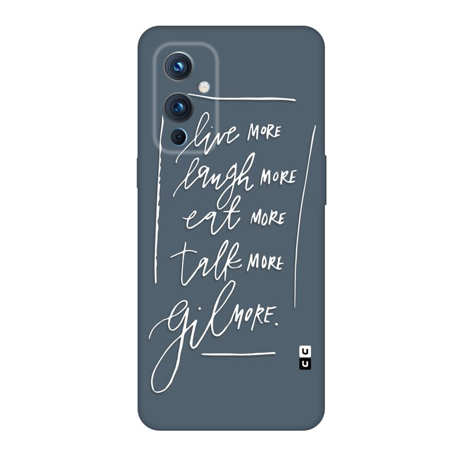 Live Laugh More Original Polycarbonate Back Case for OnePlus 9