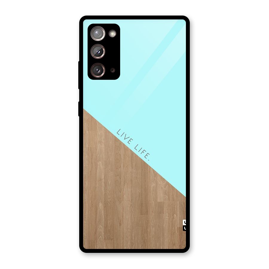 Live Life Glass Back Case for Galaxy Note 20