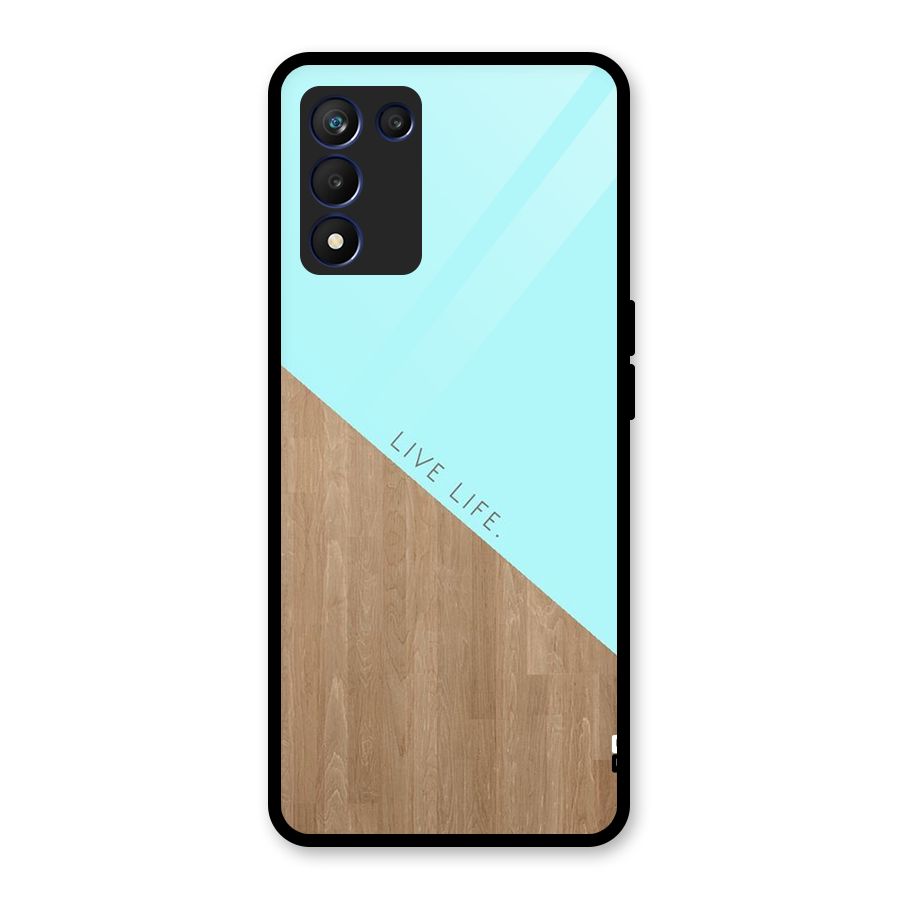 Live Life Glass Back Case for Realme 9 5G Speed