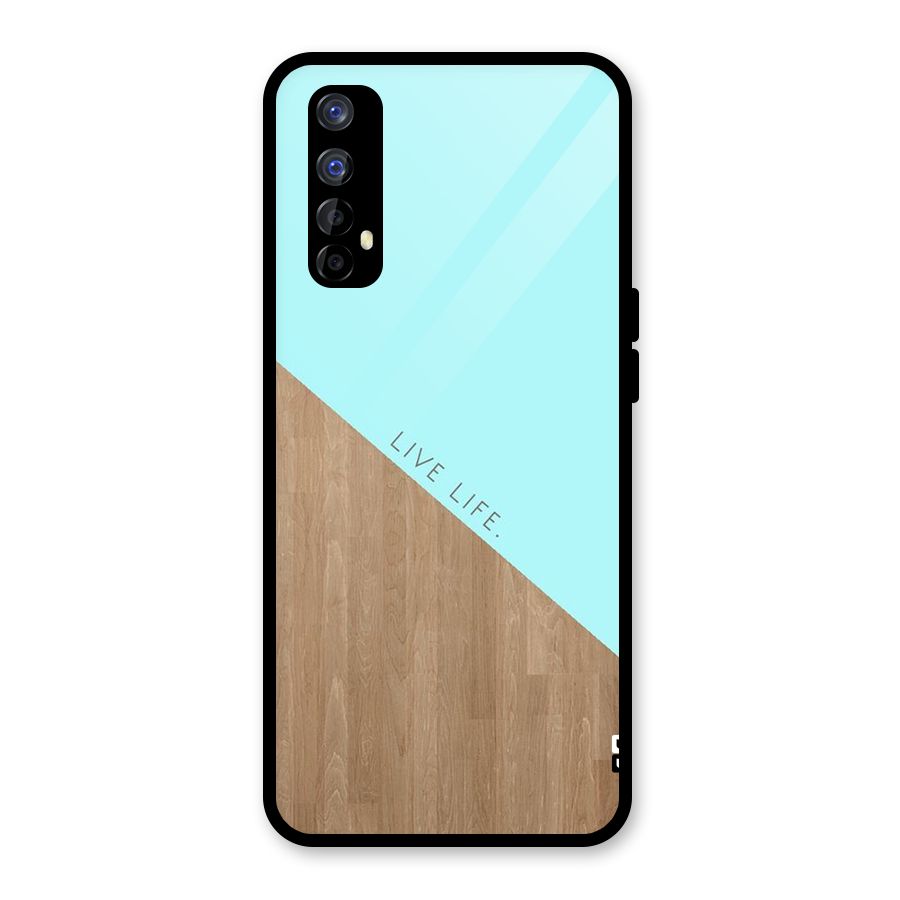 Live Life Glass Back Case for Realme Narzo 20 Pro