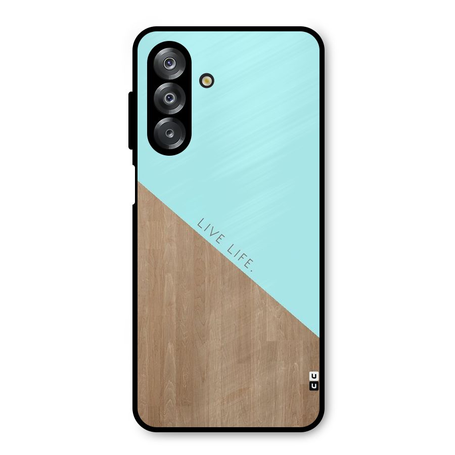 Live Life Metal Back Case for Galaxy A26