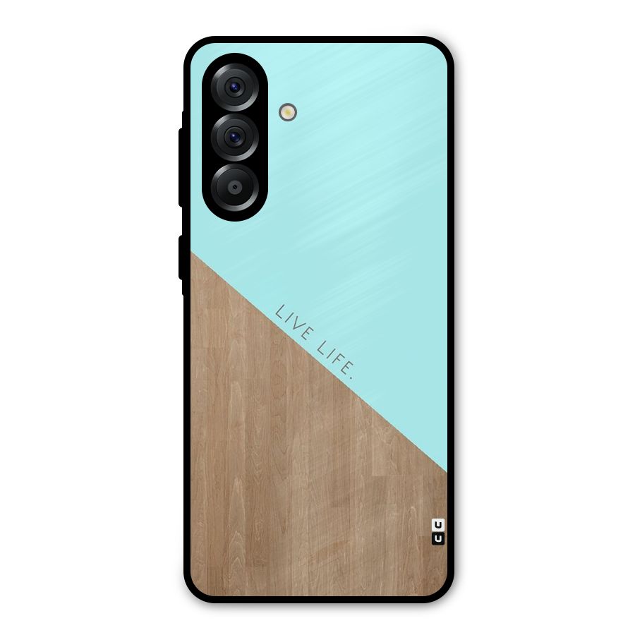 Live Life Metal Back Case for Galaxy A36
