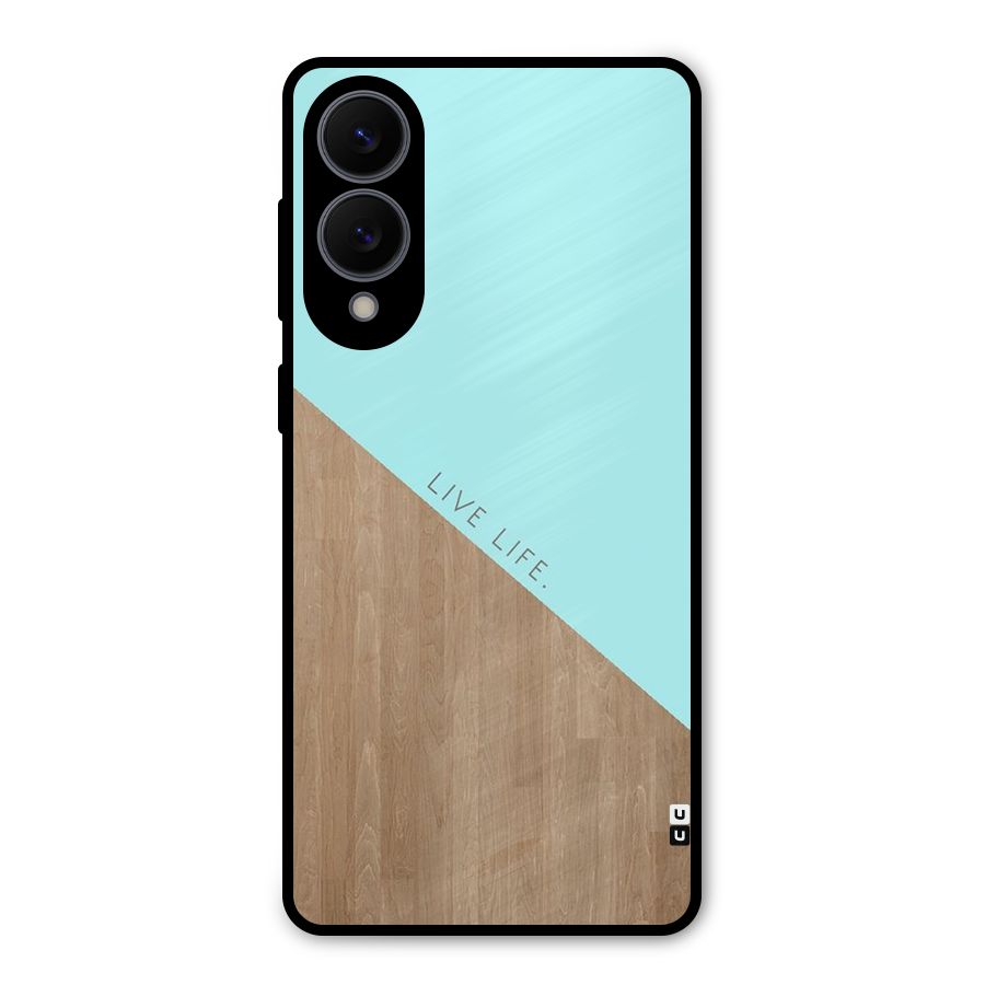 Live Life Metal Back Case for Galaxy S25 Edge