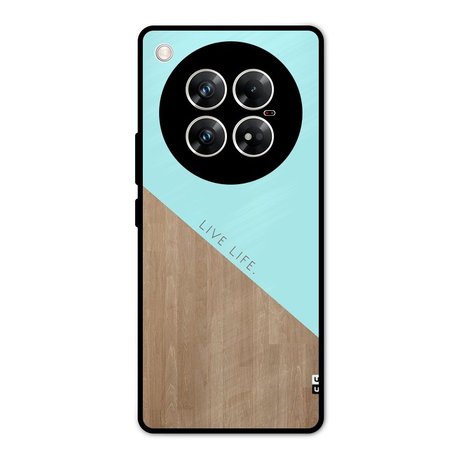 Live Life Metal Back Case for Infinix Zero 40 5G