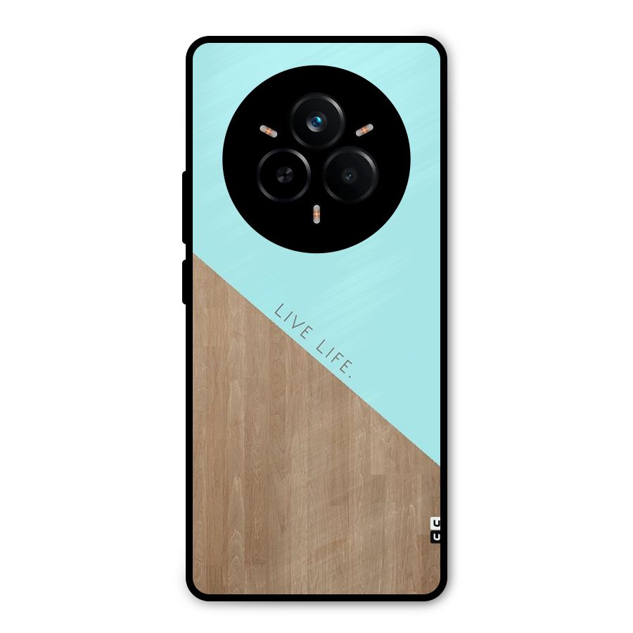 Live Life Metal Back Case for Realme 14 Pro