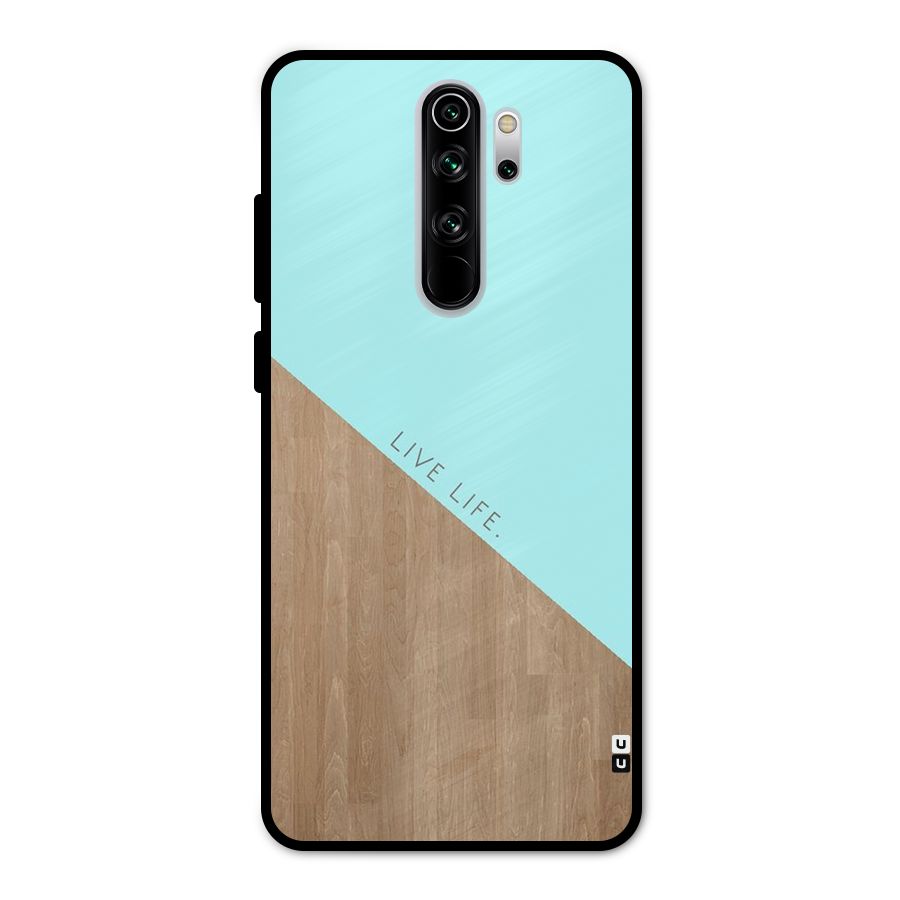 Live Life Metal Back Case for Redmi Note 8 Pro