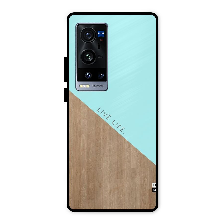 Live Life Metal Back Case for Vivo X60 Pro Plus