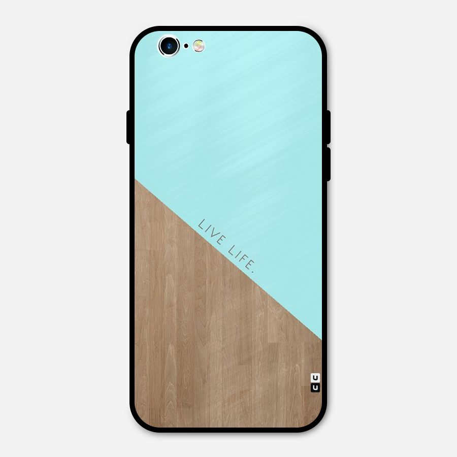 Live Life Metal Back Case for iPhone 6 6s