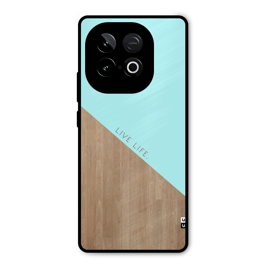 Live Life Metal Back Case for iQOO Neo 10