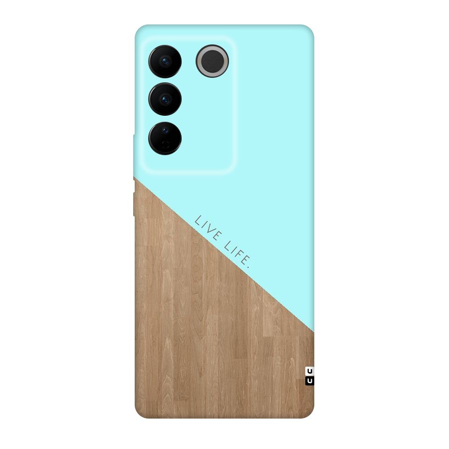 Live Life Original Polycarbonate Back Case for Vivo V27