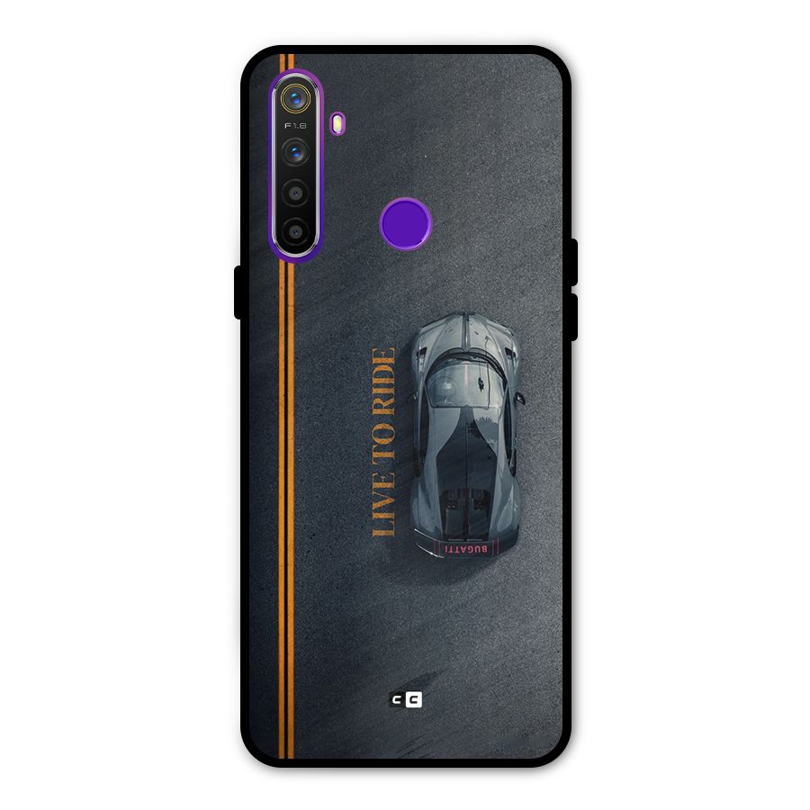 Live To Ride Glass Back Case for Realme 5s
