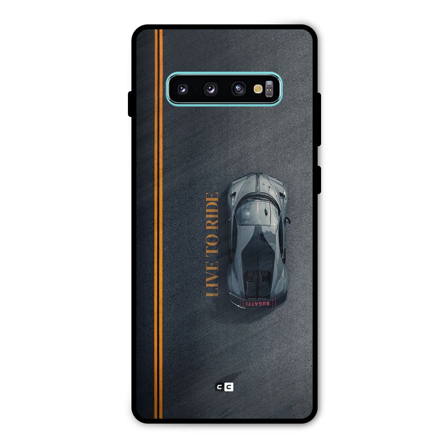 Live To Ride Metal Back Case for Galaxy S10 Plus