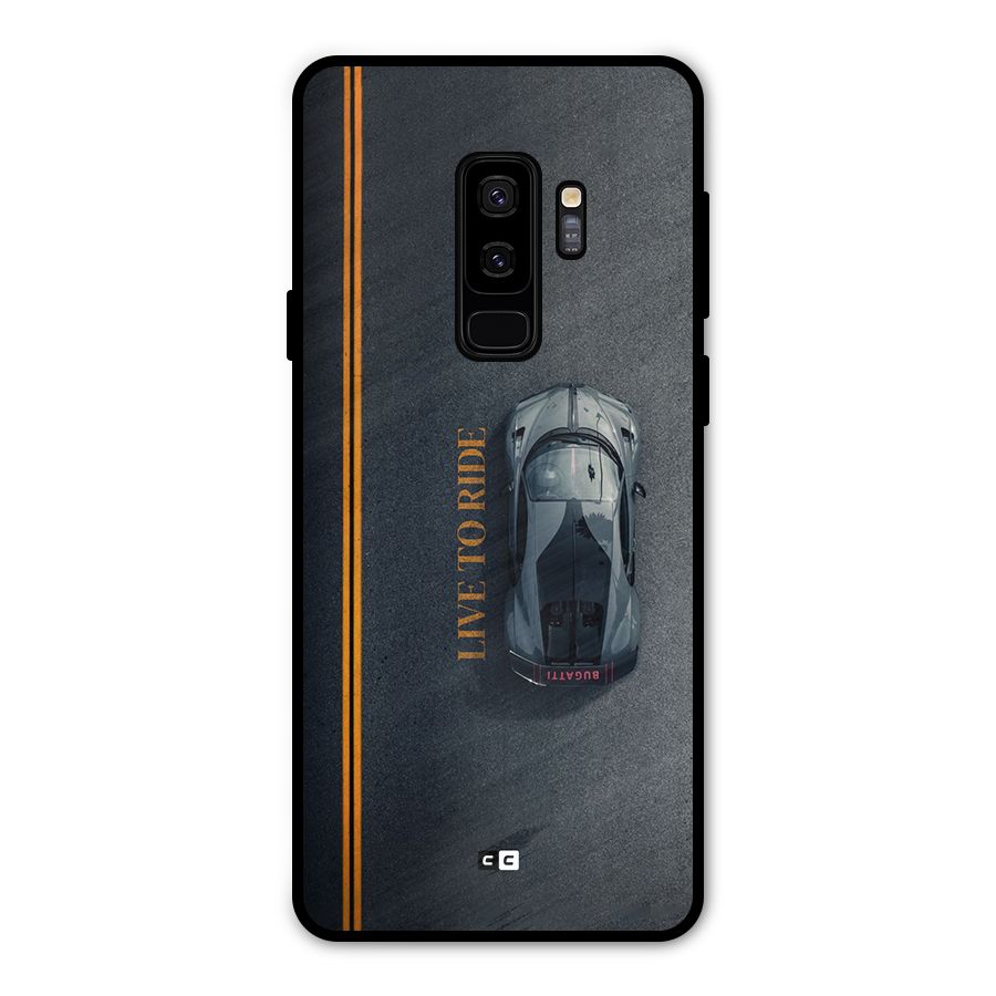 Live To Ride Metal Back Case for Galaxy S9 Plus