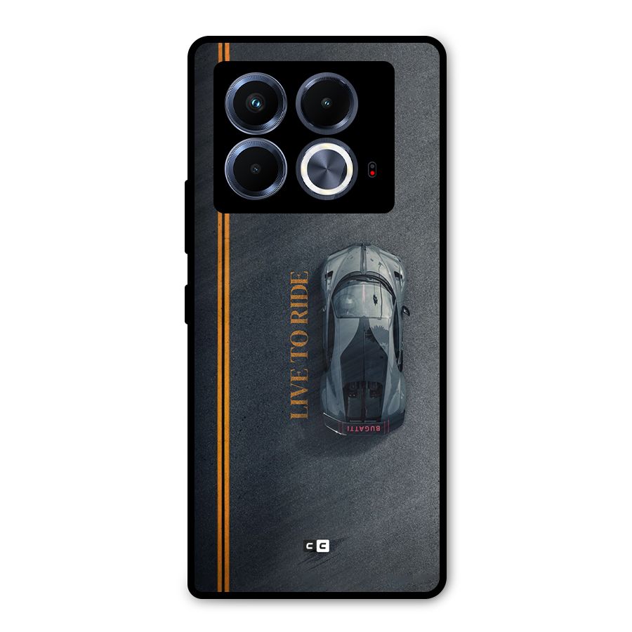 Live To Ride Metal Back Case for Infinix Note 40 5G