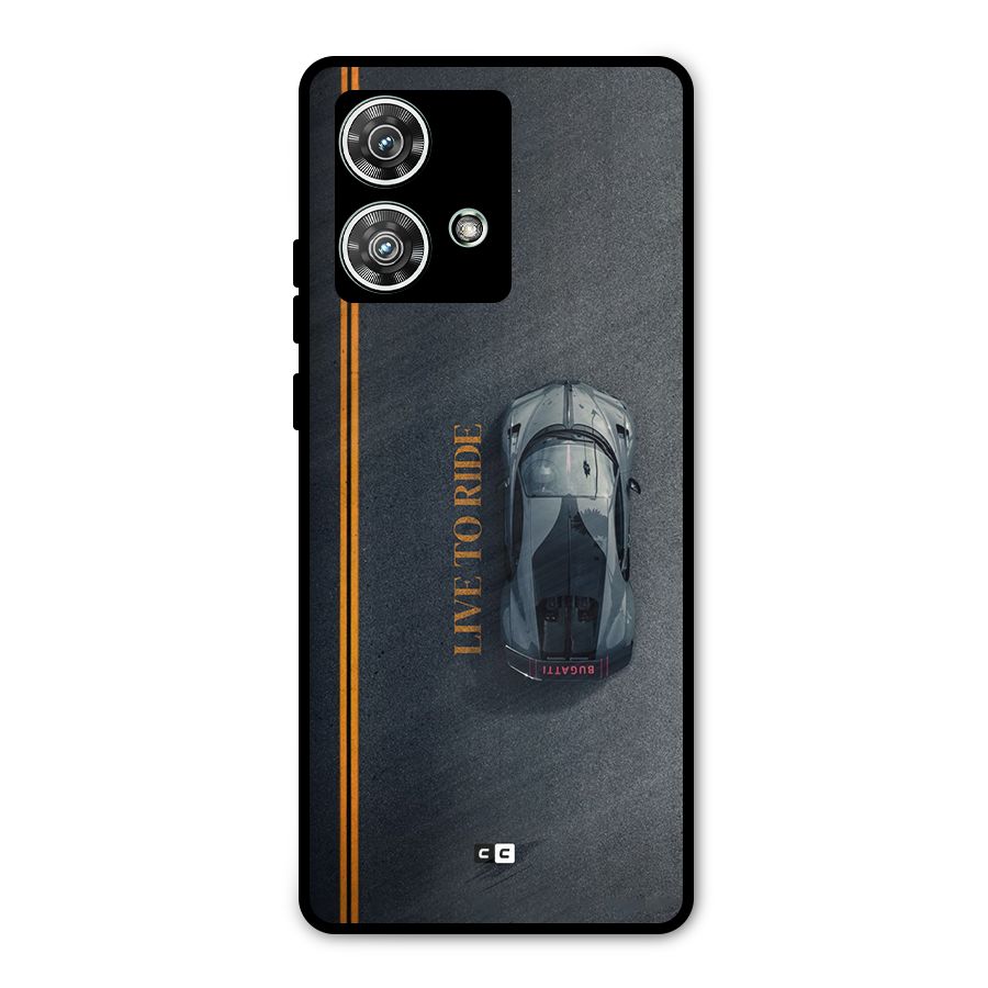Live To Ride Metal Back Case for Motorola Edge 40 Neo