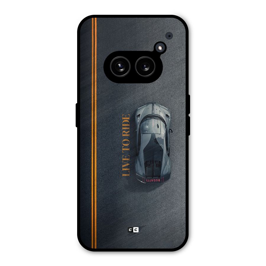 Live To Ride Metal Back Case for Nothing Phone 2a Plus