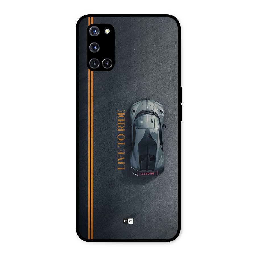 Live To Ride Metal Back Case for Oppo A52