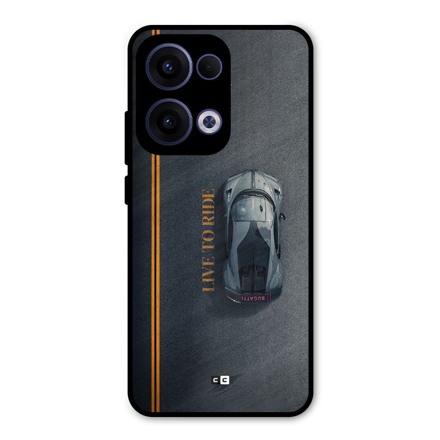 Live To Ride Metal Back Case for Oppo Reno13