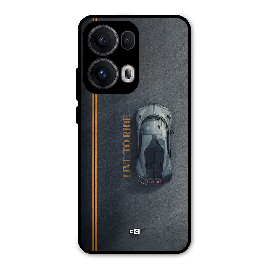 Live To Ride Metal Back Case for Oppo Reno13 Pro