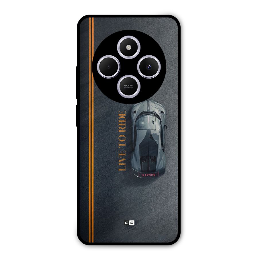 Live To Ride Metal Back Case for Poco C75 5G