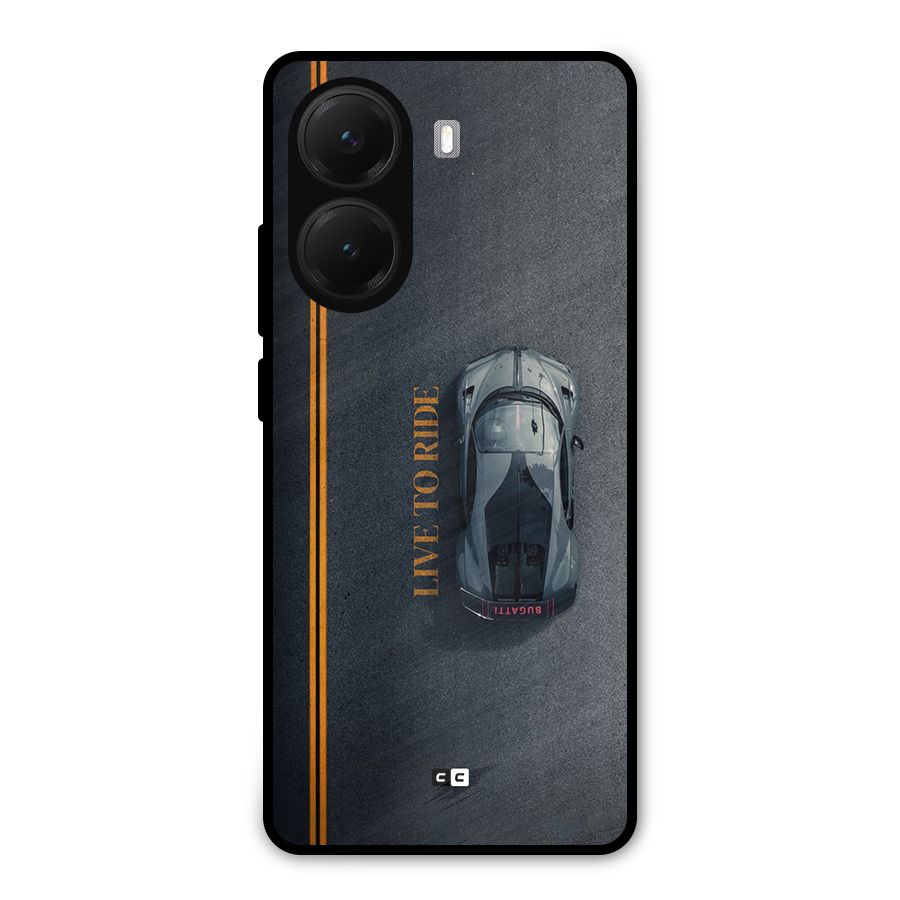 Live To Ride Metal Back Case for Poco X7 Pro