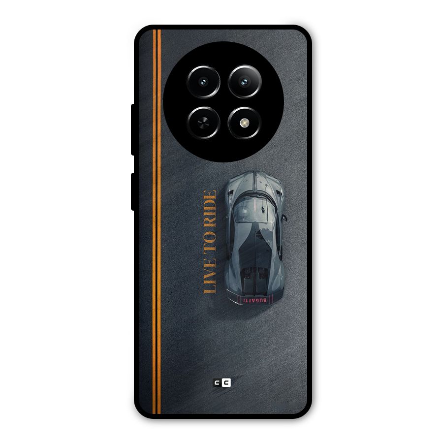 Live To Ride Metal Back Case for Realme Narzo 70x 5G