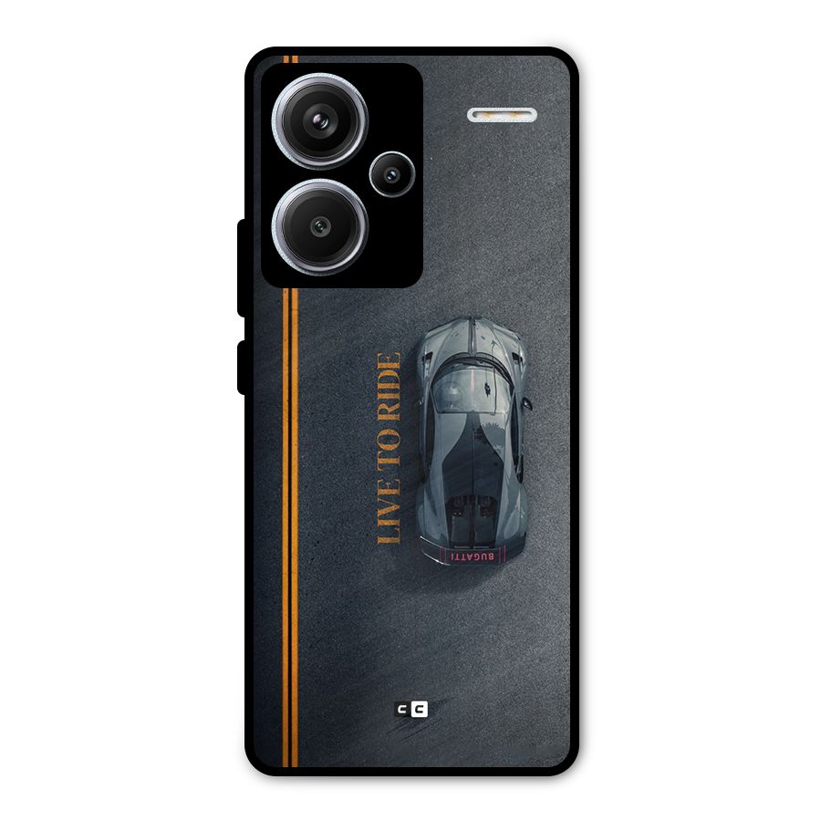 Live To Ride Metal Back Case for Redmi Note 13 Pro Plus