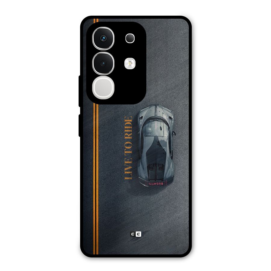 Live To Ride Metal Back Case for Vivo T4x
