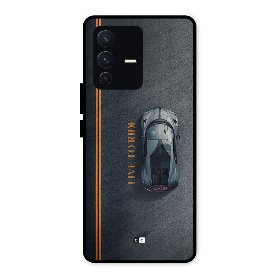 Live To Ride Metal Back Case for Vivo V23 5G