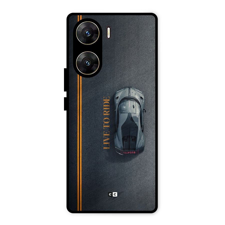 Live To Ride Metal Back Case for Vivo V29e