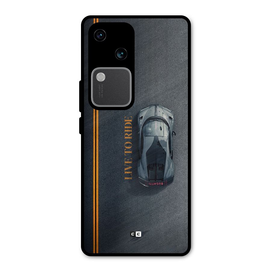 Live To Ride Metal Back Case for Vivo V30