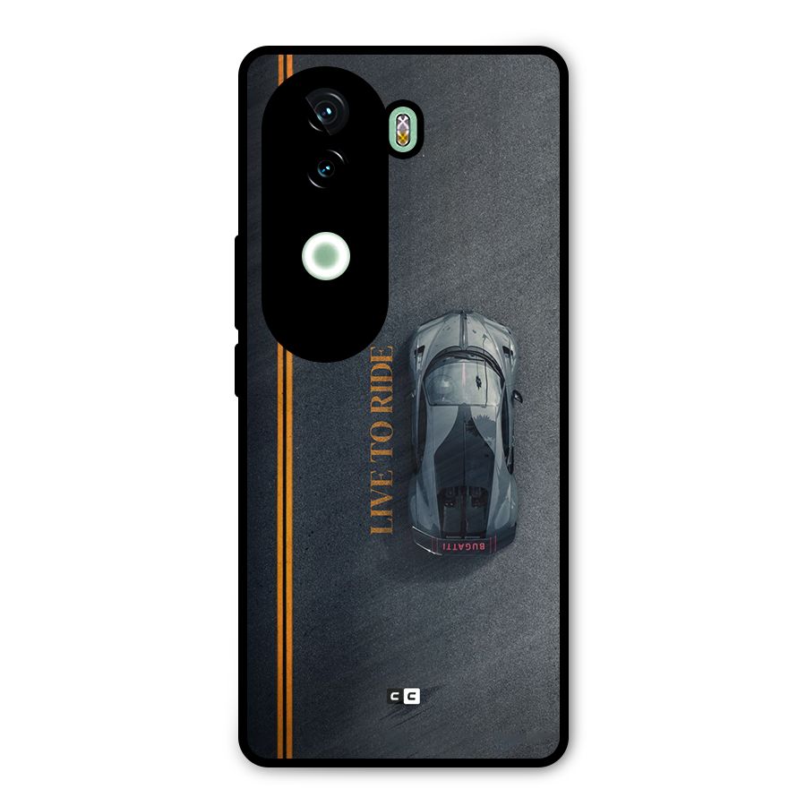 Live To Ride Metal Back Case for Vivo V40e