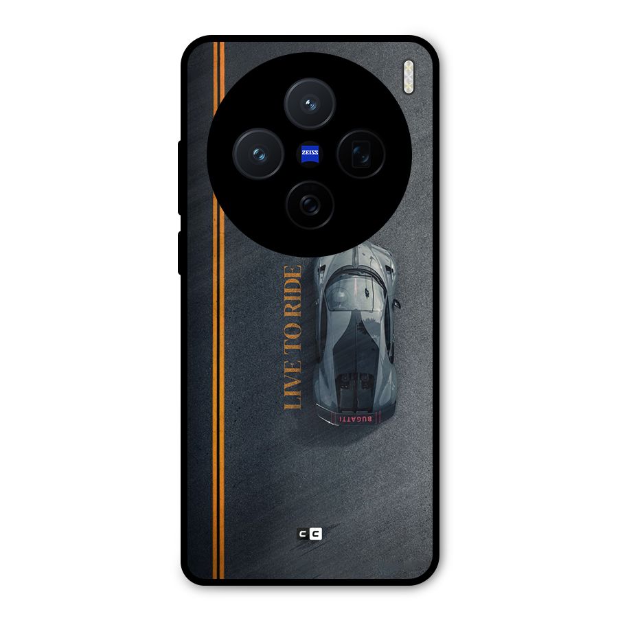 Live To Ride Metal Back Case for Vivo X200