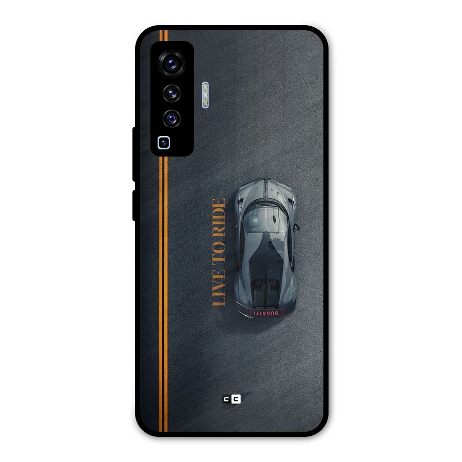 Live To Ride Metal Back Case for Vivo X50