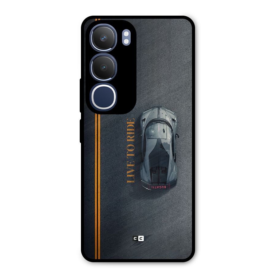 Live To Ride Metal Back Case for Vivo Y29