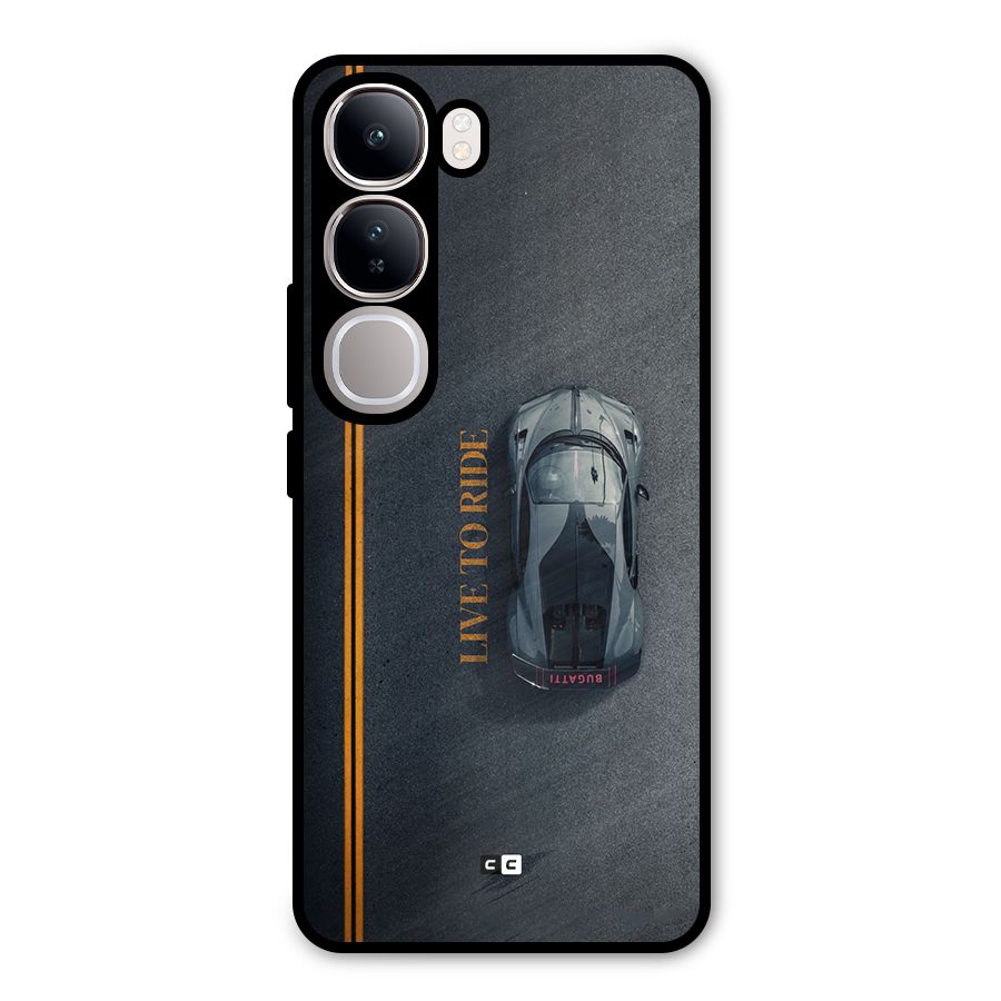 Live To Ride Metal Back Case for Vivo Y300