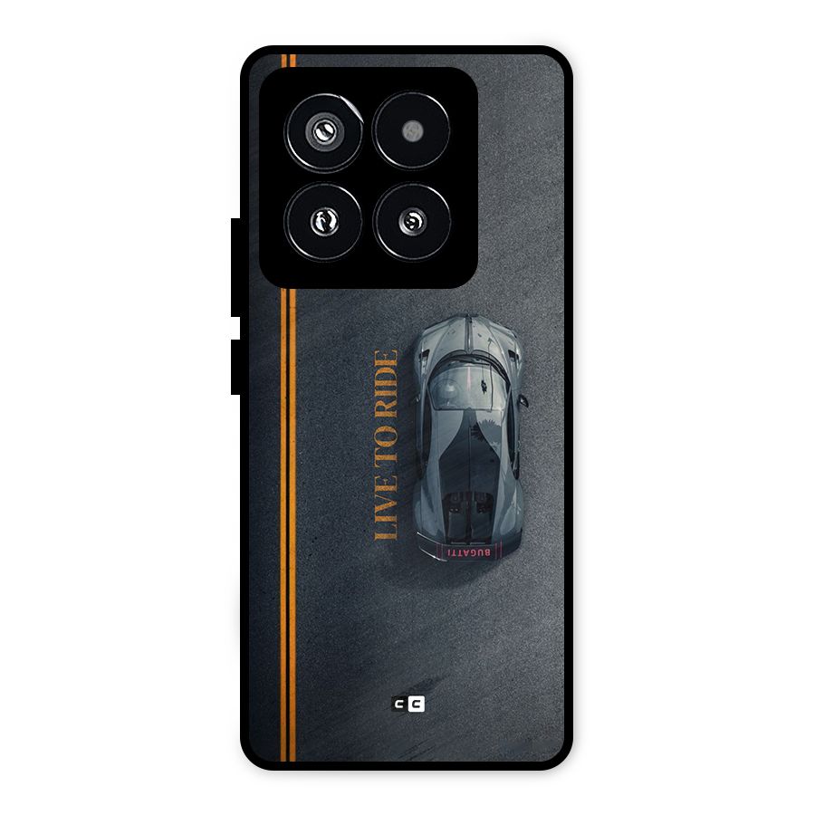 Live To Ride Metal Back Case for Xiaomi 14 Pro