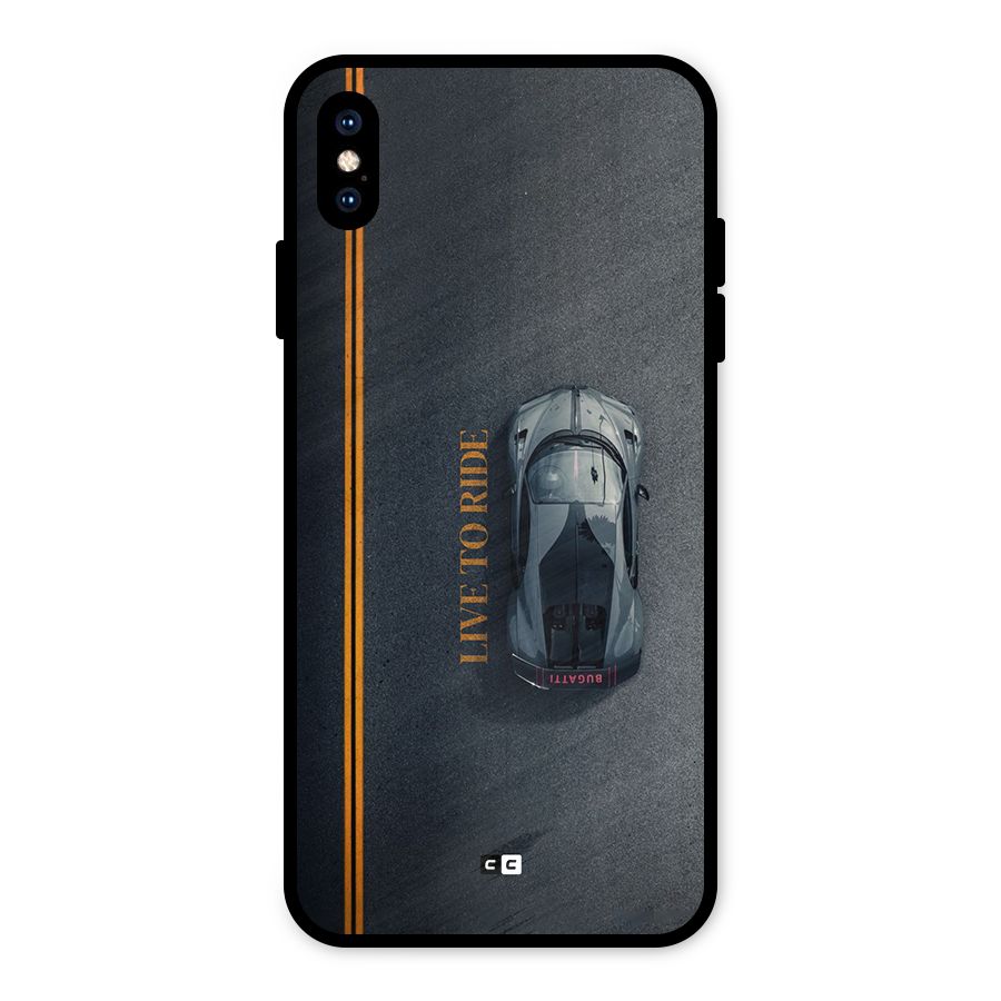 Live To Ride Metal Back Case for iPhone XS Max