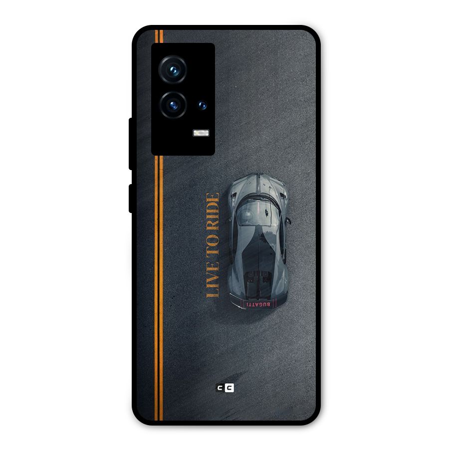 Live To Ride Metal Back Case for iQOO 9 5G