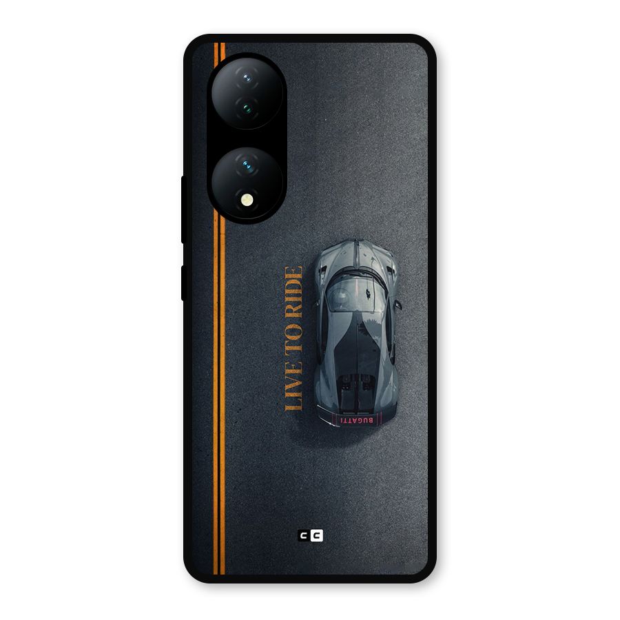 Live To Ride Metal Back Case for iQOO Z7